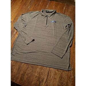 New Ford AKWA 2XL Quarter Zip Pullover Gray Blue Oval Logo USA Made